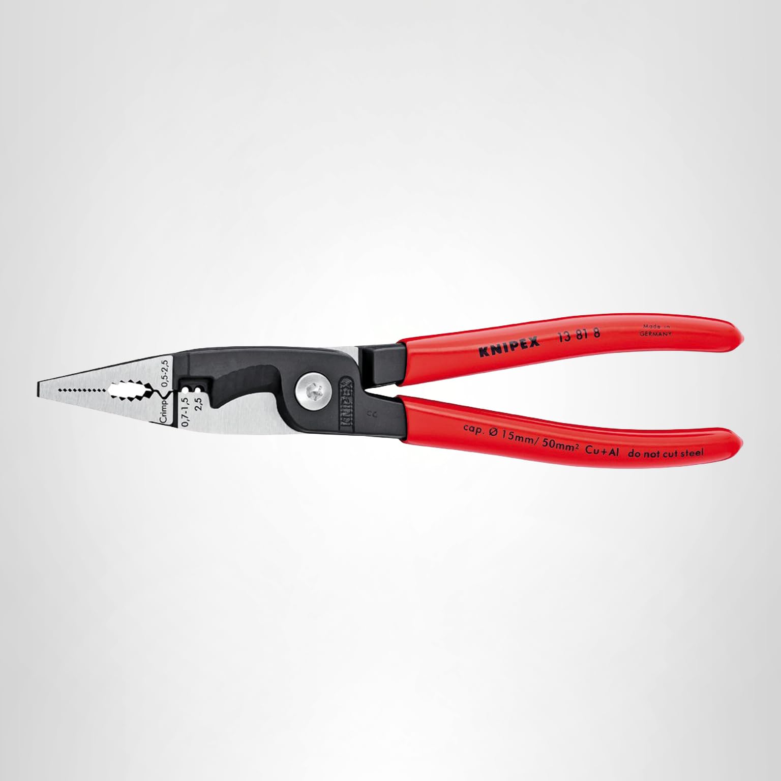 Kensapp415 KNIPEX Tools 13 81 8, 6 in 1 Electrical Installation Pliers with
